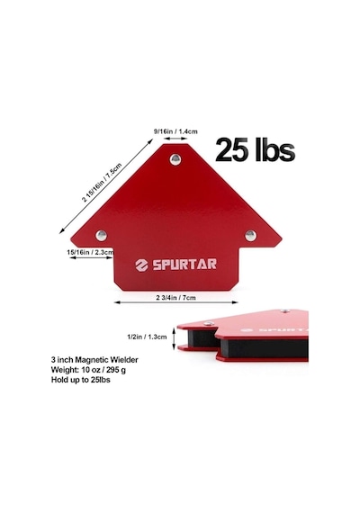 2 Adet 25 Lbs Manyetik Kaynak Mıknatısı Gönyesi 11 Kg.