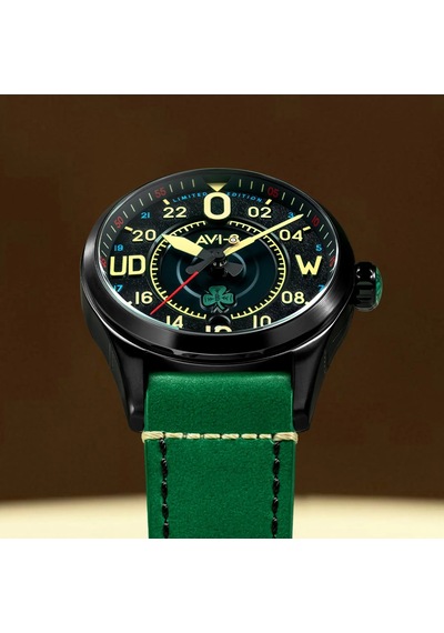 Avı-8 Spitfire Av-4154-01 Smith 24 Hour Paddy Limited Edition Otomatik Erkek Kol Saati Siyah