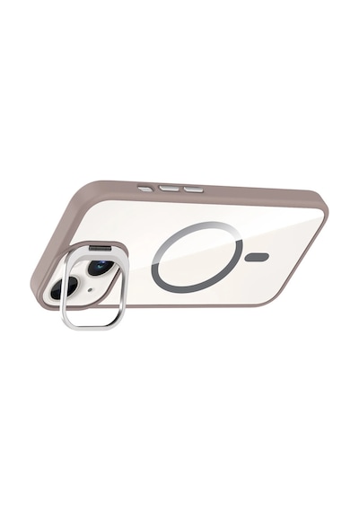 Joko Apple İphone 14 Remim Lensli Magsafe Standlı Kapak - Titan Gri