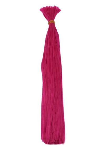 Koyu Fuşya Renkli Sentetik Boğum Saç - 1Kg