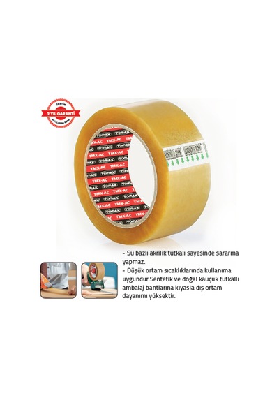 Ac Ambalaj Bandı 45 Mm X 40 Mt. Şeffaf 6 Adet 6