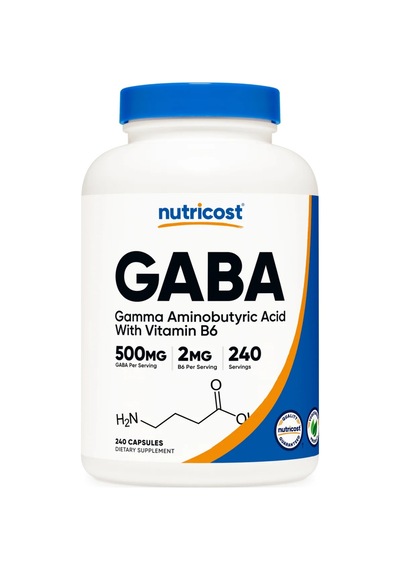 Gaba With B6 - 500 Mg Gaba 2 Mg B6 - 240 Capsules
