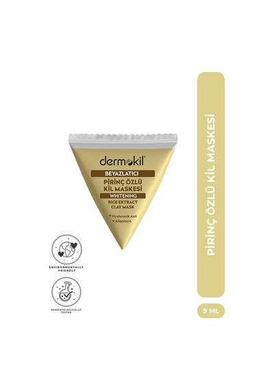 Dermokil Beyazlatıcı Etkili Pirinç Özü Kil Maske 9 Ml