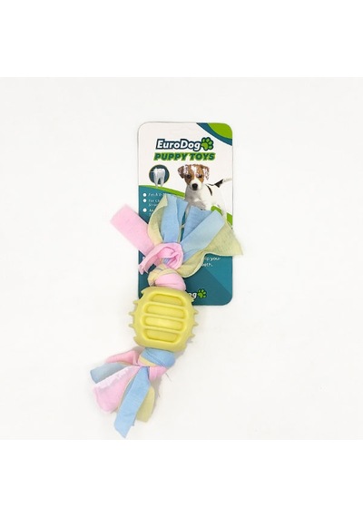 Eurodog - 413 - Puppy Toys Sarı Ufak Top Diş - Edntrend - Kma Oy.