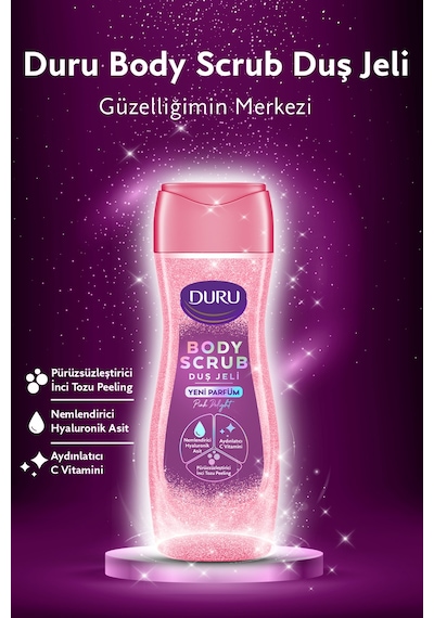 Duru Body Scrub Pink Delight & Ice Light Duş Jeli 2x450 Ml Diğer