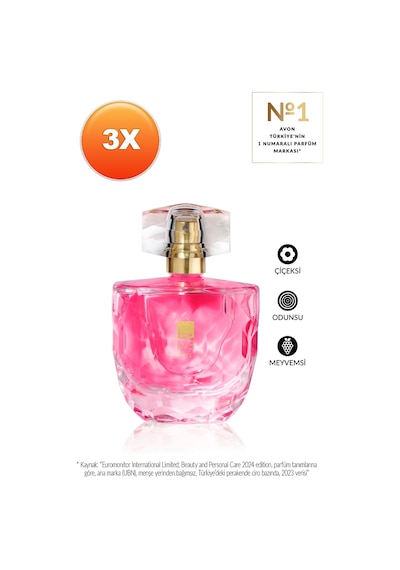 Eve One Kadın Parfüm Edp 50 Ml. Üçlü Set Çiçeksi