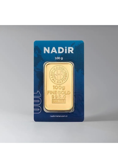 Nadir Gold 100 Gram Külçe Altın 24 Ayar