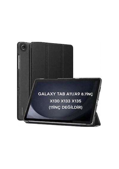 Samsung Uyumlu Galaxy Tab A11 8.7inç Kılıf Pu Deri Smart Standlı Case Uyku Modlu X133 X135 X135f