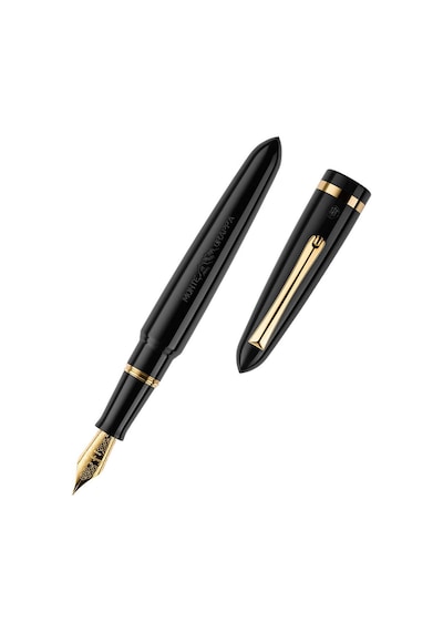 Montegrappa Venetia Dolma Kalem, Siyah, Çelik uç ISVEN_AC