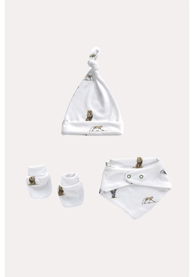 Mama Padre Leon Cebra Yenidoğan Mini Set - 4 Parça Renkli - 861046927 Renkli