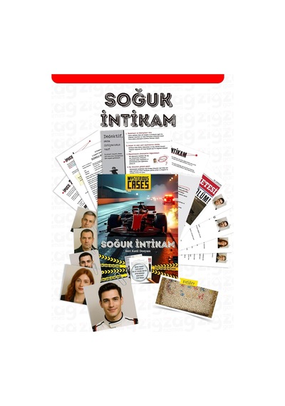 Mysterious Cases Soğuk İntikam, Seri Katil Dosyası, Dedektif Kutu Oyunu, Suç Temalı, 16+ Yaş