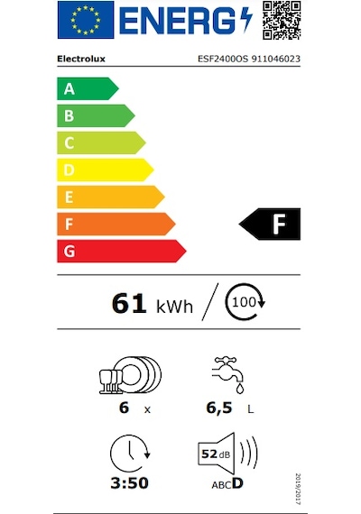 Electrolux ESF2400OS 6 Programlı 6 Kişilik Mini Bulaşık Makinesi