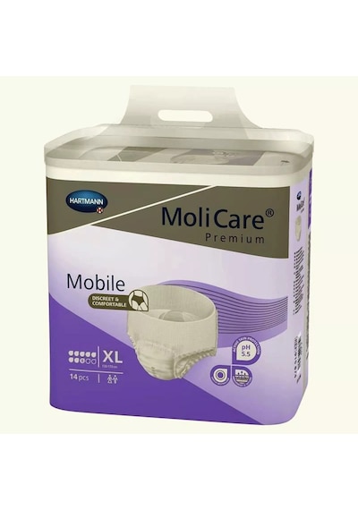 Molicare 8 Damla Külot Hasta Bezi Xl Mor 14 Lü X 4 Paket Toplam 56 Adet, 2421 G Emici Kapasite