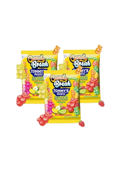 Tommy's Bears Karışık Meyveli Ekşi Yumuşak Şeker 3 x 128 G