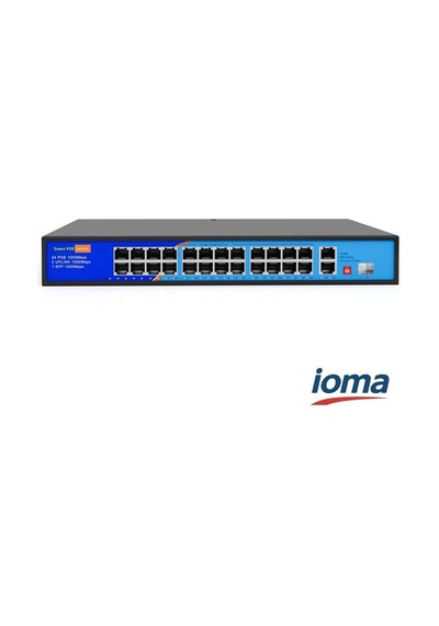 24 Port 10/100/1000 Poe Switch Io-sf24021g