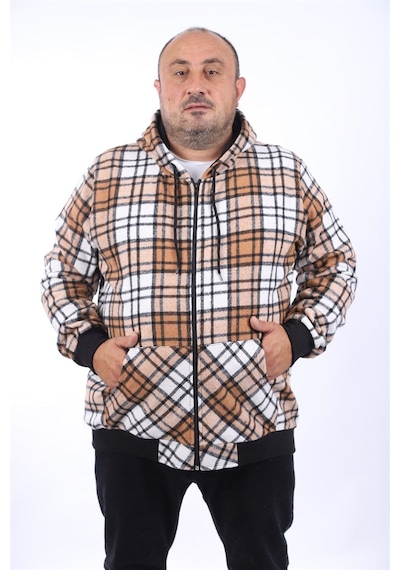 Moc Grande Mocgrande Kangaroo Pocket Oduncu Sweat-gömlek Stripe 22209 Kıremıt Kiremit