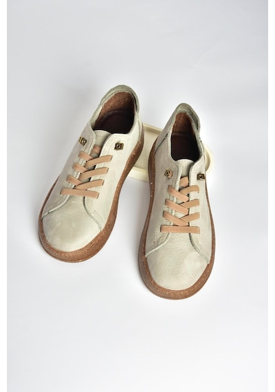 Fox Shoes V999060501 Gri Hakiki Deri Nubuk Kadın Spor Ayakkabı Sneakers Gri-nubuk