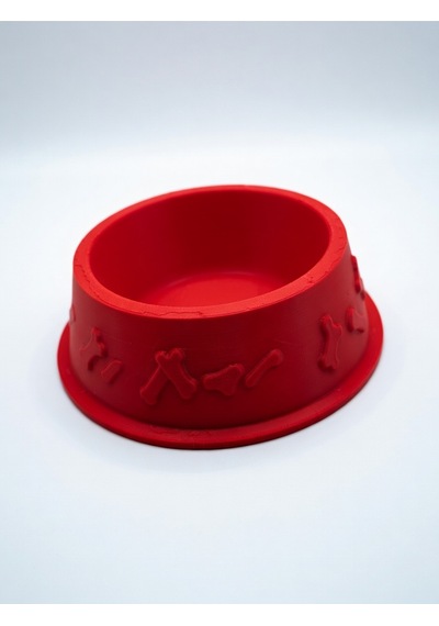 Kemik Desenli Mama Kabı 3d Baskı Kedi Köpek Mama Ve Su Kabı 12cm