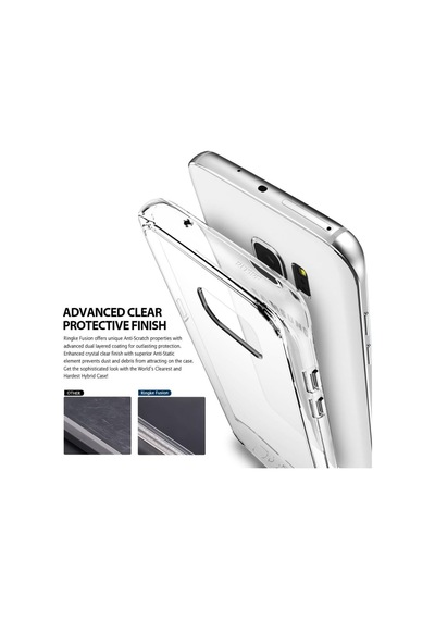 Ringke Fusion Galaxy S7 Edge İle Uyumlu Kılıf Rose Gold