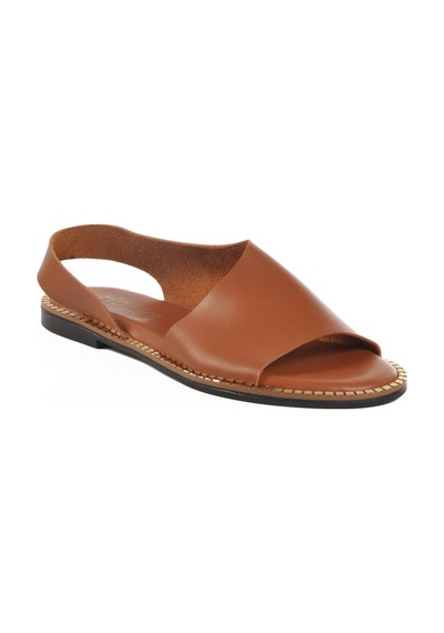 Taba İnce Taban Hafif Kadın Sandalet 101 Z Taba