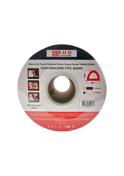 Fixonic B.h.d Bhd00479 100mt Kapı Ve Pencere Fitil Bandı Beyaz Kauçuk 100 M