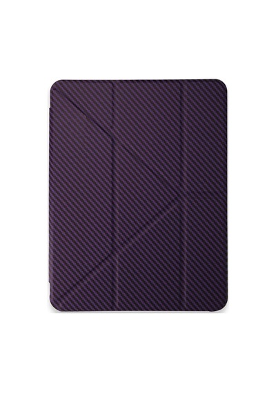 Newface - 971 - İpad Pro 13 2024 Kılıf Color Karbon Tablet Kılıfı - - Edntrend - Derin Mor