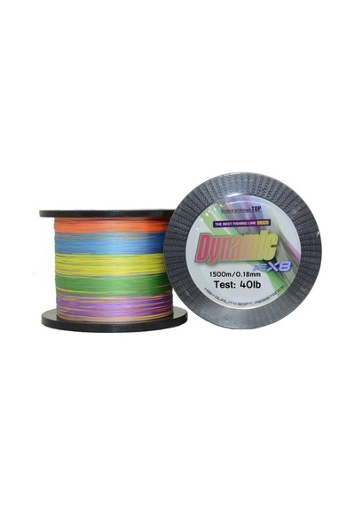 Captain Dynamic Pe 8 Örgü Spin İp Misina 1.500mt Multi Color 0.25 Mm