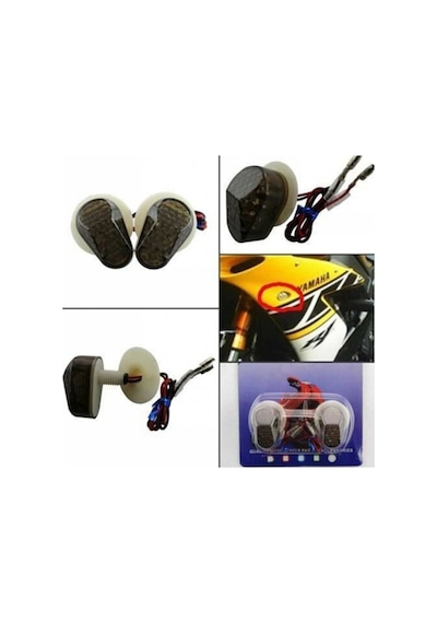 Yamaha R6- R1 - R25 Gömme Sinyal Füme Cam Sarı Yanar Arasmoto