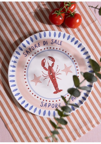 The Mia Italian Summer Servis Tabağı 31 Cm Çok Renkli