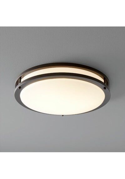 24 Watt Beyaz Işık Ledli Modern Tavan Armatürü, Balkon, Teras Armatürü, Banyo Duvar Tavan Armatürü Siyah