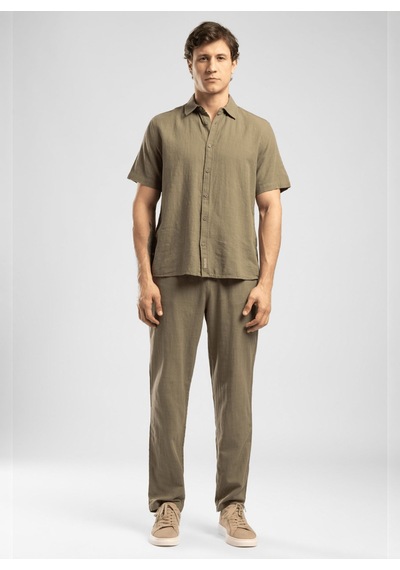 Lee Cooper Haki Erkek %100 Pamuk Gömlek 262 Lcm 241013 Weost Haki