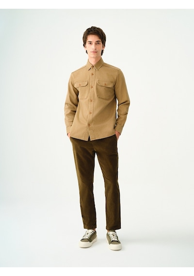 LOFT Relax Fit Erkek Gömlek U.kol Camel