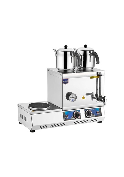 Remta 40 Model Çift Demlikli Elektrikli Çay Kazanı 28 L K34 Demlik Dahil Değildir.