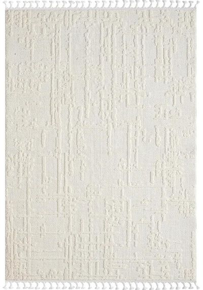Wool Wl004a Bej Halı Sisal Bukle Dekoratif Kabartmalı Halı Tozsuz Antialerjik Salon Halısı Koridor-249 Beyaz