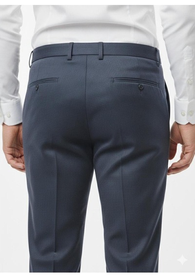 Presto Erkek Slim Fit Armürlü Pantolon Lacivert 3181-200 Lacivert