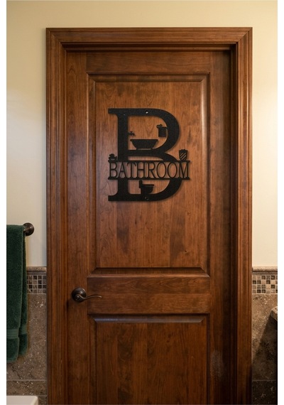 Banyo Kapı Tabelası Şık Tasarım