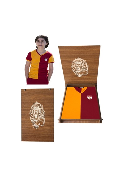 Gsstore Galatasaray Çocuk Lisanslı Metin Oktay Forması Aslan Ahşap Kutulu