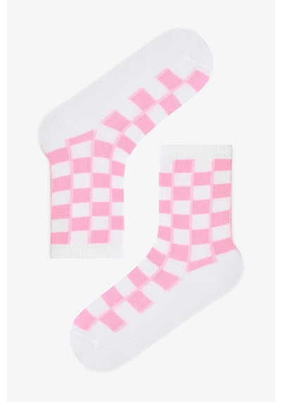 Penti Renkli Kız Çocuk Bright Checkerd 3'lü Soket Çorap