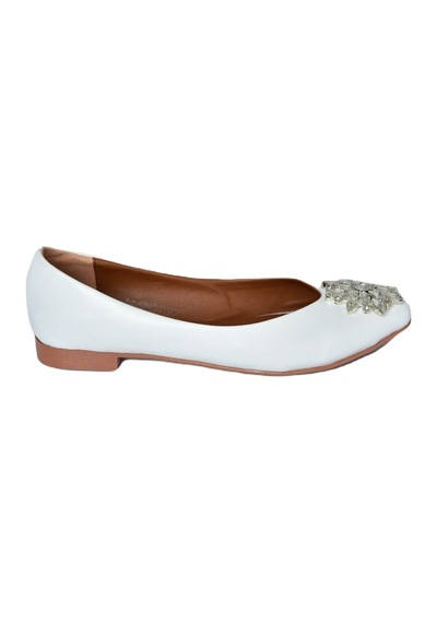 Fox Shoes Beyaz Kadın Babet H726511709 Beyaz