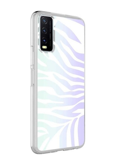 Vivo Y11s Kılıf Zore M-blue Desenli Kapak Zebra No1