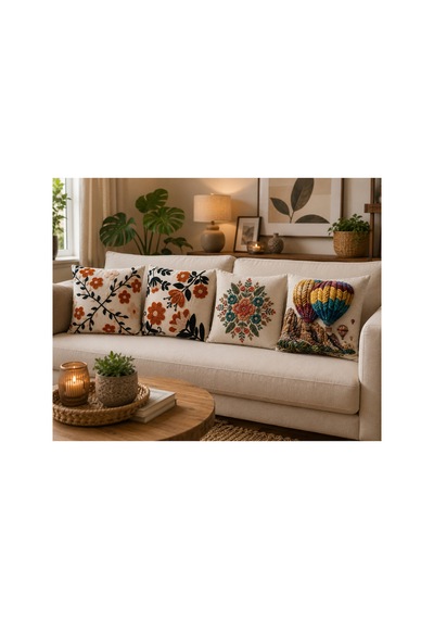 4'lü Dekoratif Kırlent Kılıfı Seti - Sıcak Hava Balonu, Çiçek Ve Mandala Desenli 43x43 Cm, Dijital Baskı, Gizli Fermuar Çok Renkli Çok Renkli 4'lü Dekoratif Kırlent Kılıfı Seti - Sıcak Hava Balonu, Çiçek Ve Mandala Desenli 43x43 Cm, Dijital Baskı, Gizli Fermuar Çok Renkli Çok Renkli