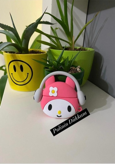 Apple Uyumlu iPhone Pro/pro2 Nesil  Koruyucu Bluetooth Kulaklık Kılıfı Figürlü Melody Airpods Pro/pro2 Nesil