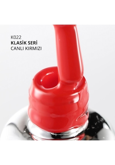 Kalıcı Oje K022, Canlı Kırmızı, 10 Ml