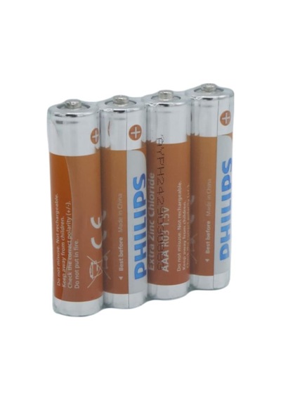 Philips Uyumlu  Longlife Extra Zinc-carbon İnce Kumanda Kalem Pili Aaa 60'lı Paket -206784