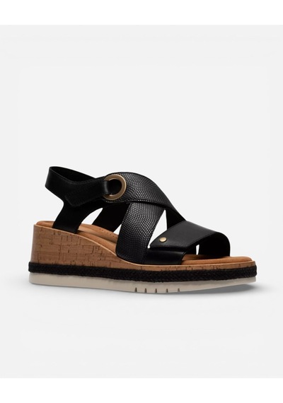 Clarks Kidiki Sun Black Combi Kadın Siyah Sandalet 26185954