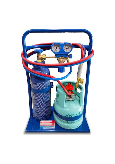 Dorf Oksijen Kaynak Seti Mini Set Tüplü Gaz Tepkime Valfli 6 Litre