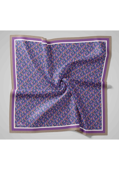 Silk Home Aura Eşarp 140006-14 Vizon, Petrol Yeşili, Mor, Mavi