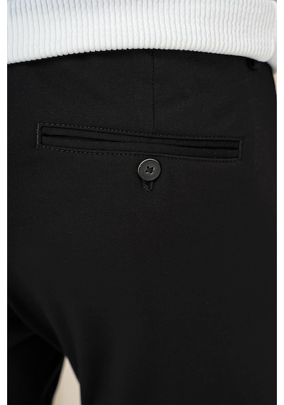 Efor P 1163 Slim Fit Siyah Klasik Pantolon Siyah