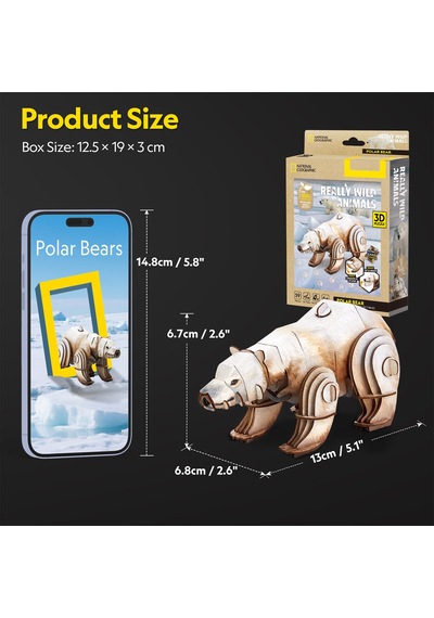 National Geographic - Kutup Ayısı 3d Puzzle Ds1183h