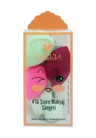 Estella 4 Lü Armut Makyaj Süngeri